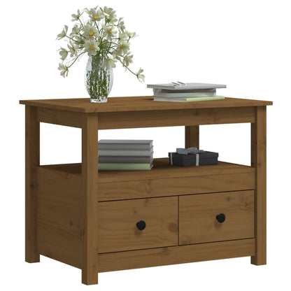 Salontafel 71X49X55 Cm Massief Grenenhout Honingbruin