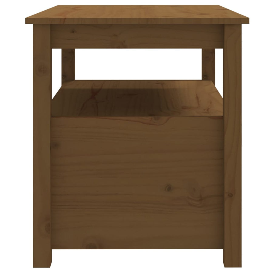 Salontafel 71X49X55 Cm Massief Grenenhout Honingbruin