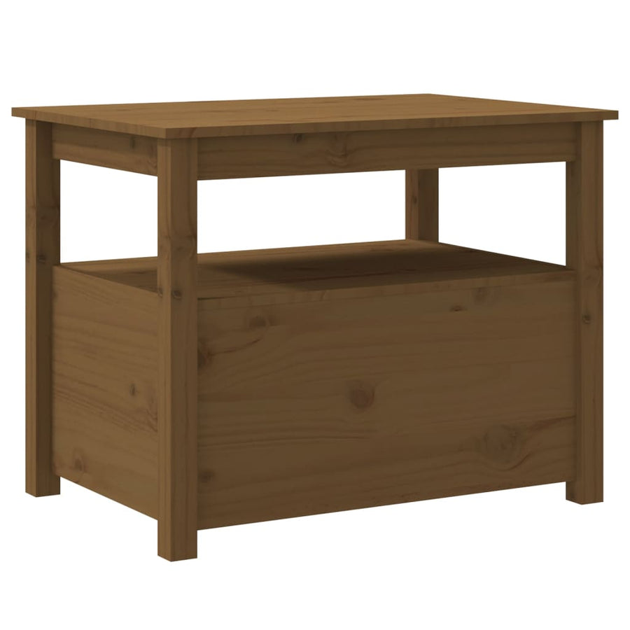 Salontafel 71X49X55 Cm Massief Grenenhout Honingbruin