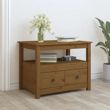 Salontafel 71X49X55 Cm Massief Grenenhout Honingbruin