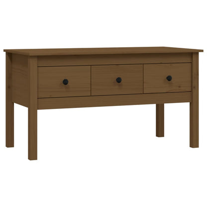 Salontafel 102X49X55 Cm Massief Grenenhout Honingbruin