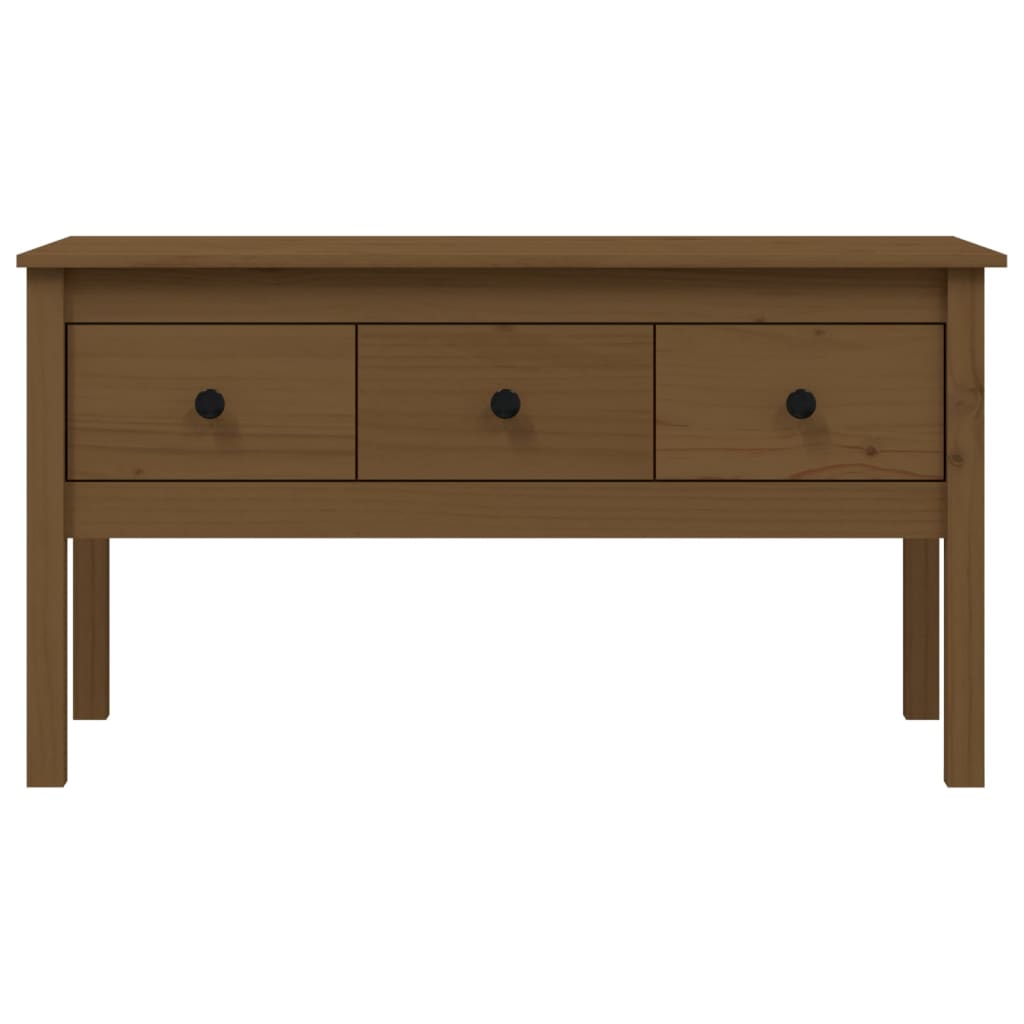 Salontafel 102X49X55 Cm Massief Grenenhout Honingbruin