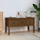Coffee table 102x49x55 cm solid pine honey brown