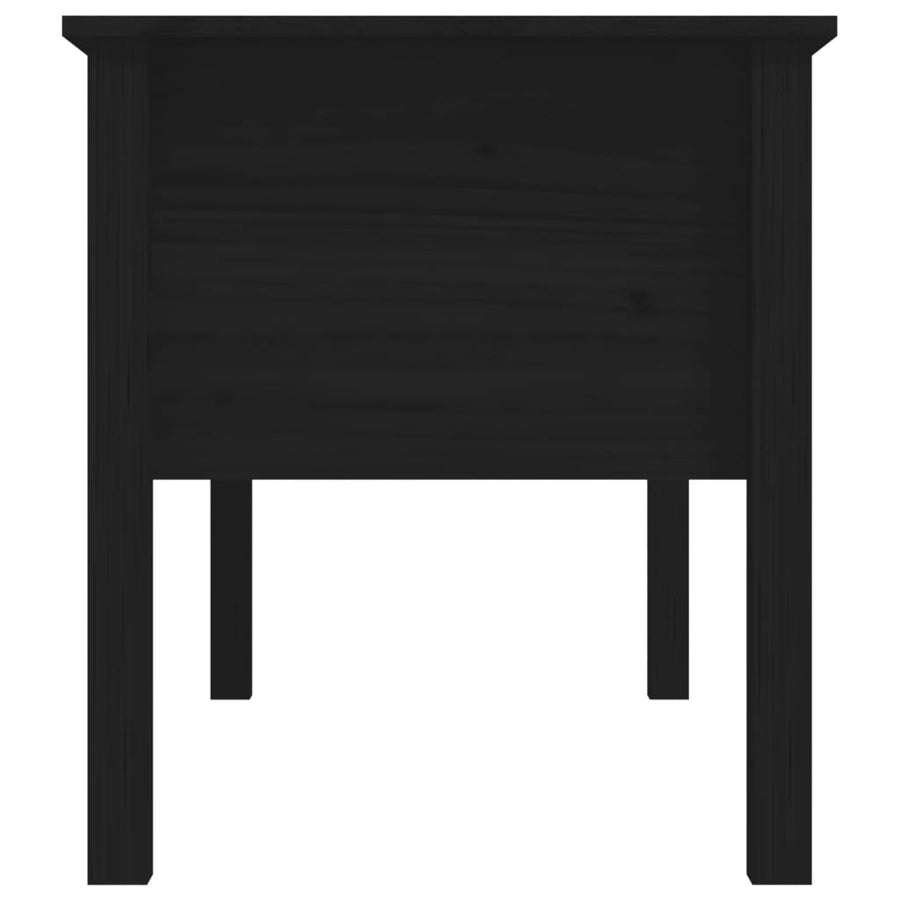 Salontafel 102X49X55 Cm Massief Grenenhout Zwart