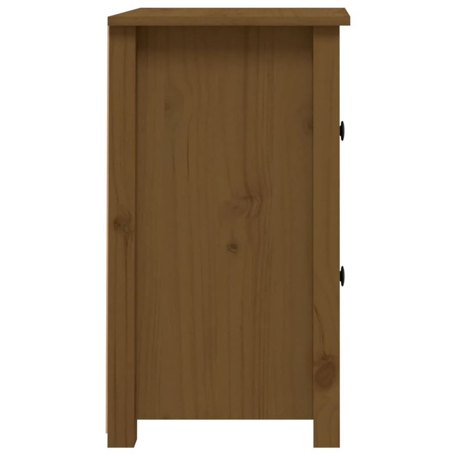 Nachtkastje 40X35X61,5 Cm Massief Grenenhout Honingbruin
