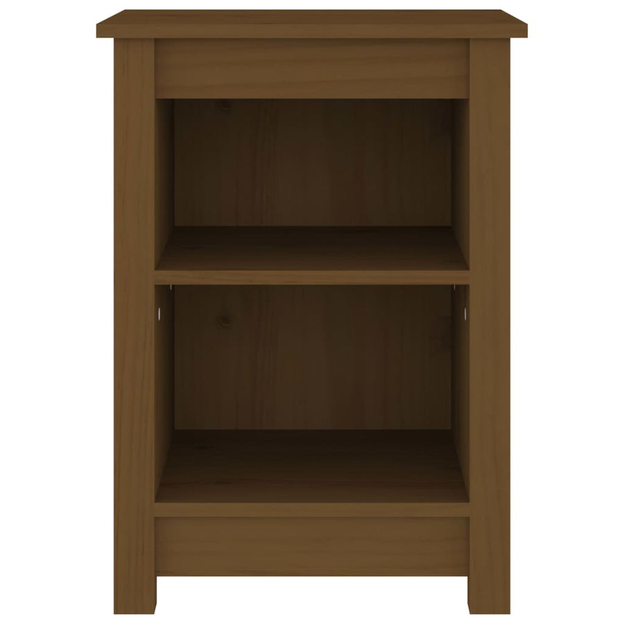 Nachtkastje 40X35X55 Cm Massief Grenenhout Honingbruin