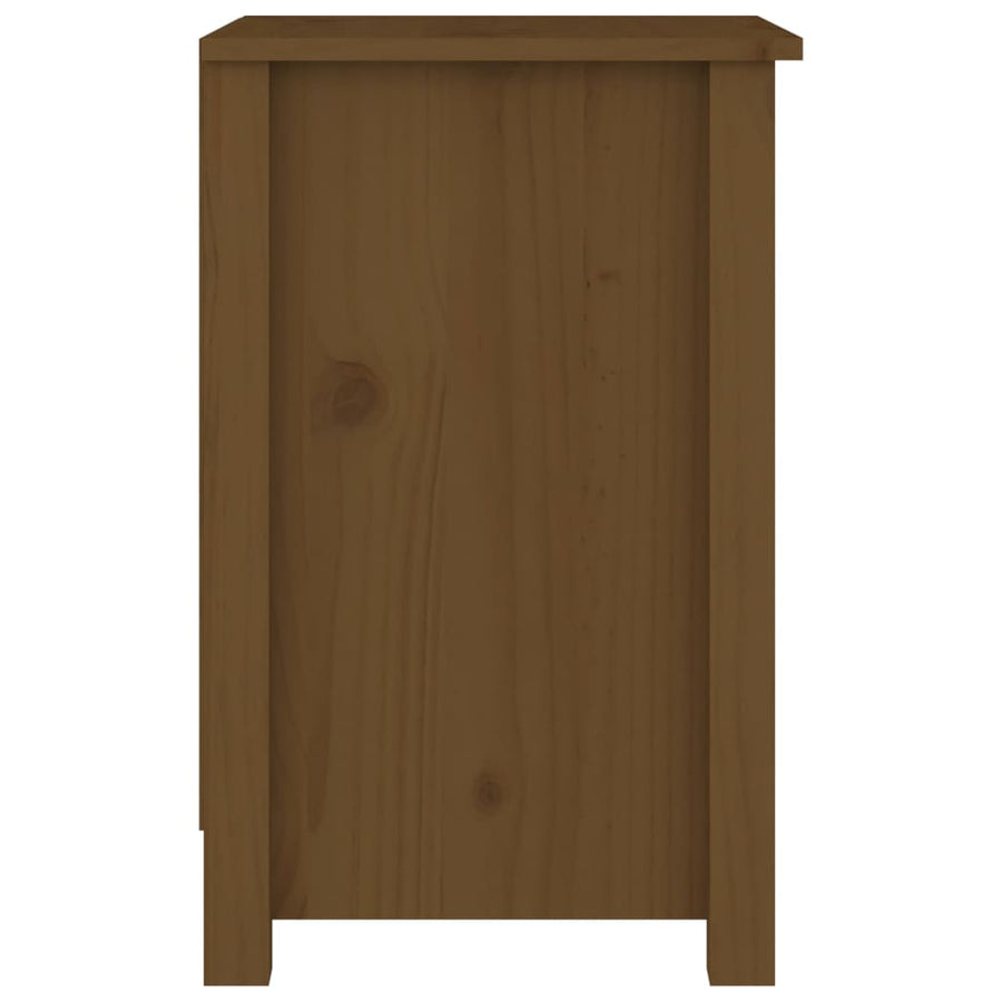 Nachtkastjes 2 St 40X35X55 Cm Massief Grenenhout Honingbruin