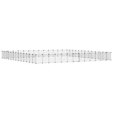 Huisdierenkooi met deur 52 panelen 35x35 cm staal zwart 4.3 cm 52 panelen met deur