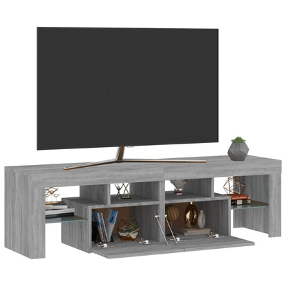 Tv-Meubel Met Led-Verlichting 40X36,5X40 Cm Eiken Grijs sonoma