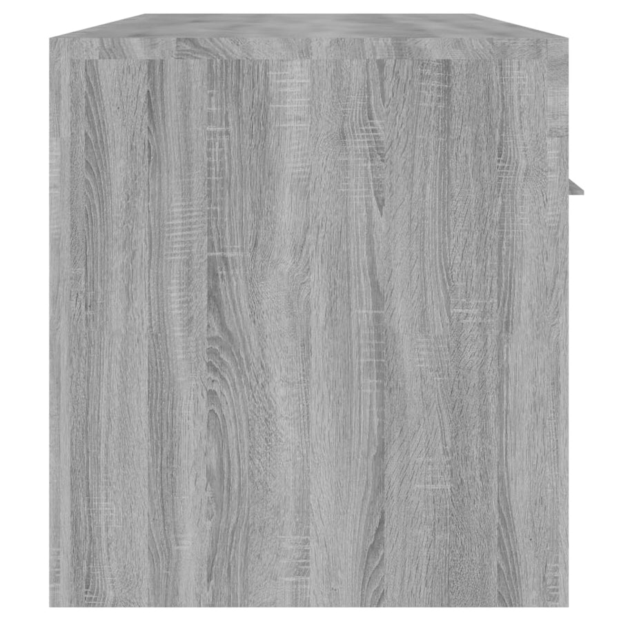 Tv-Meubel Met Led-Verlichting 40X36,5X40 Cm Eiken Grijs sonoma