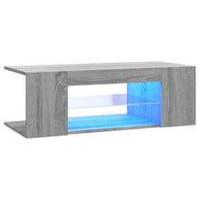Tv-Meubel Met Led-Verlichting 90X39X30 Cm Eiken Grijs sonoma