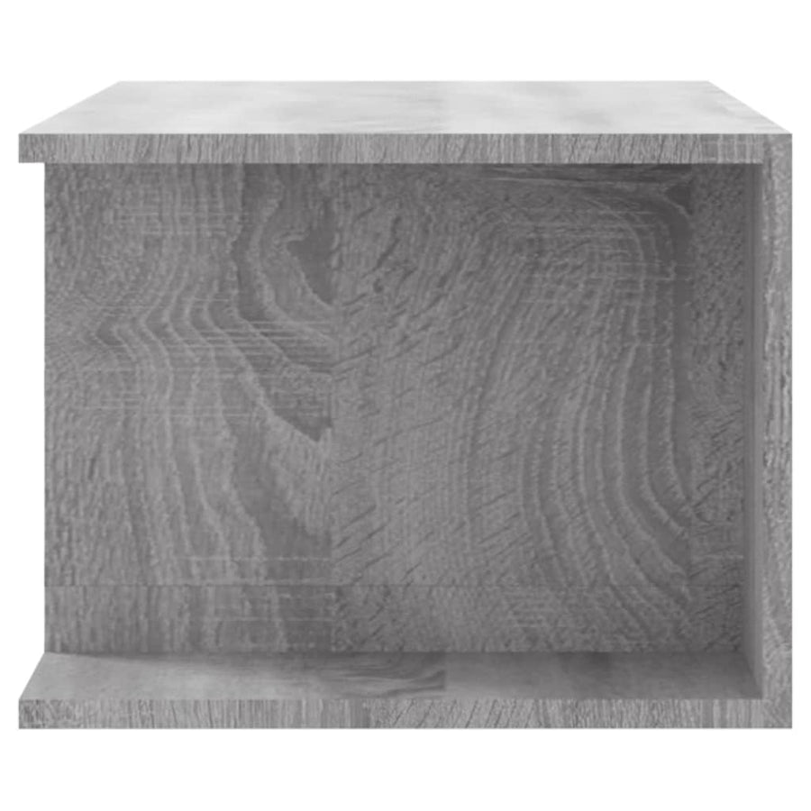 Tv-Meubel Met Led-Verlichting 90X39X30 Cm Eiken Grijs sonoma