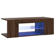 Tv-meubel met LED-verlichting 90x39x30 cm bruin eikenkleur Bruineiken
