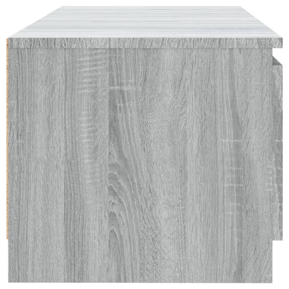 Tv-Meubel Met Led-Verlichting 140X40X35,5 Cm Grijs Sonoma Eiken 140 x 40 x 35.5 cm
