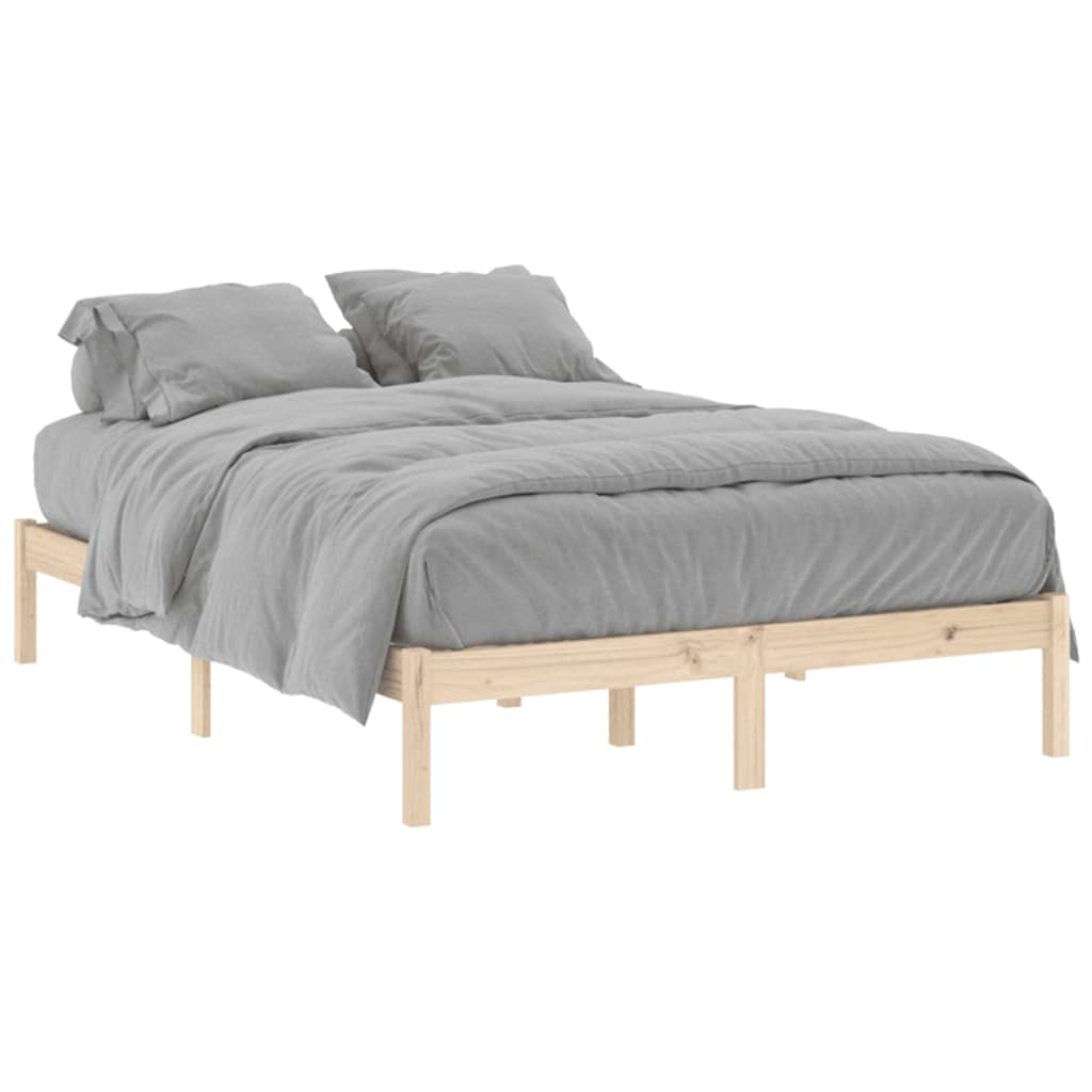Bedframe zonder matras massief grenenhout 137x190 cm vol