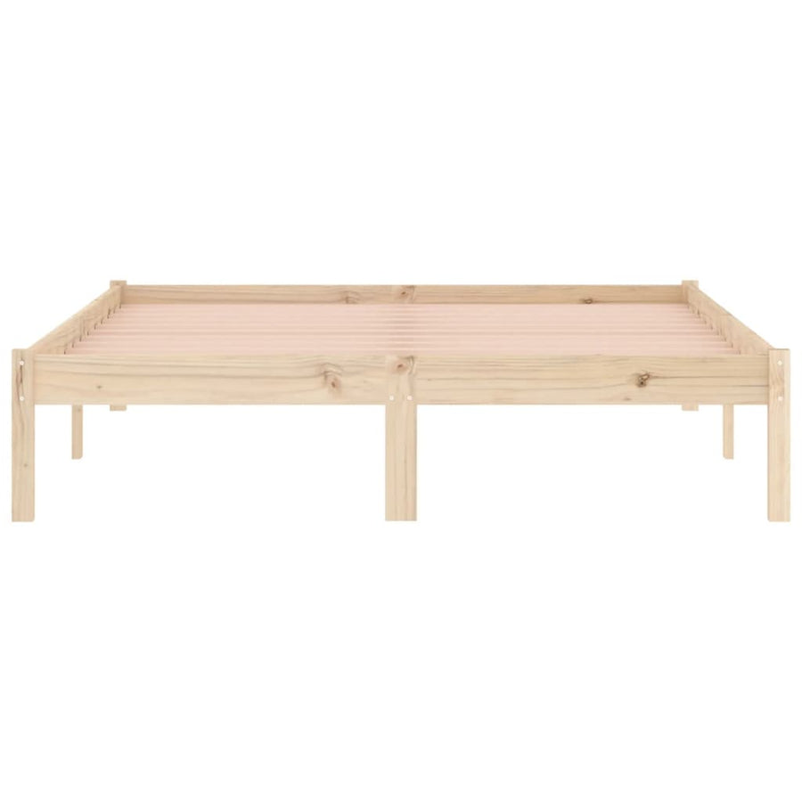 Bedframe zonder matras massief grenenhout 137x190 cm vol
