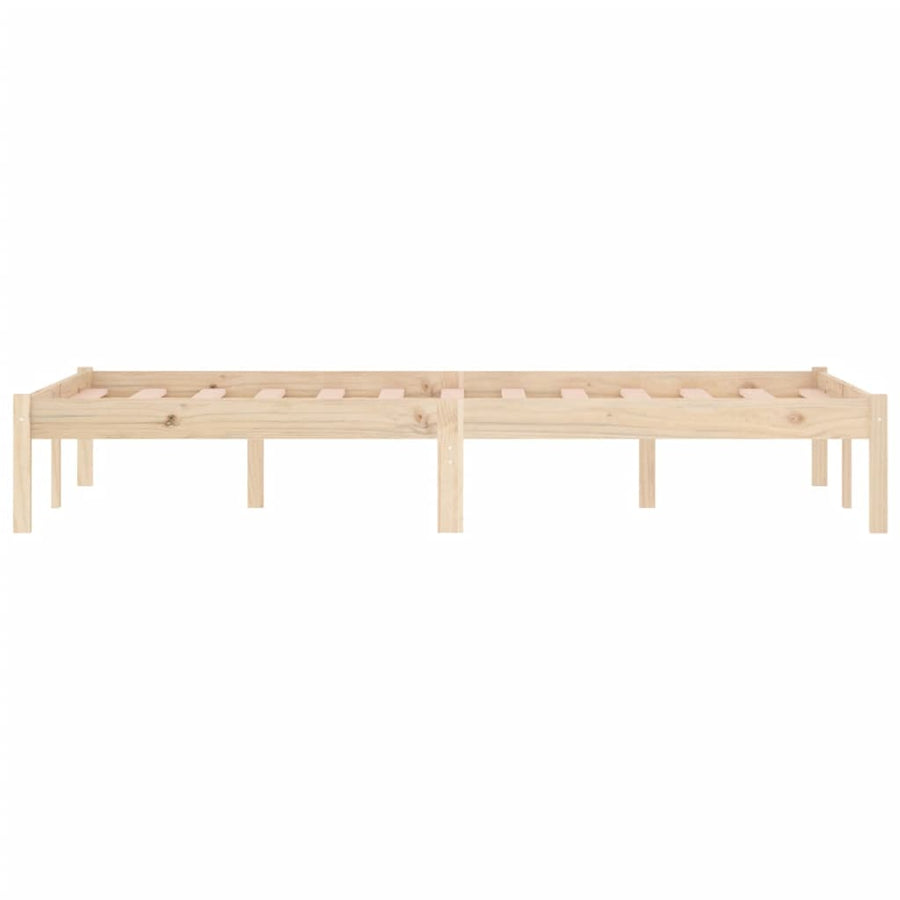 Bedframe zonder matras massief grenenhout 137x190 cm vol