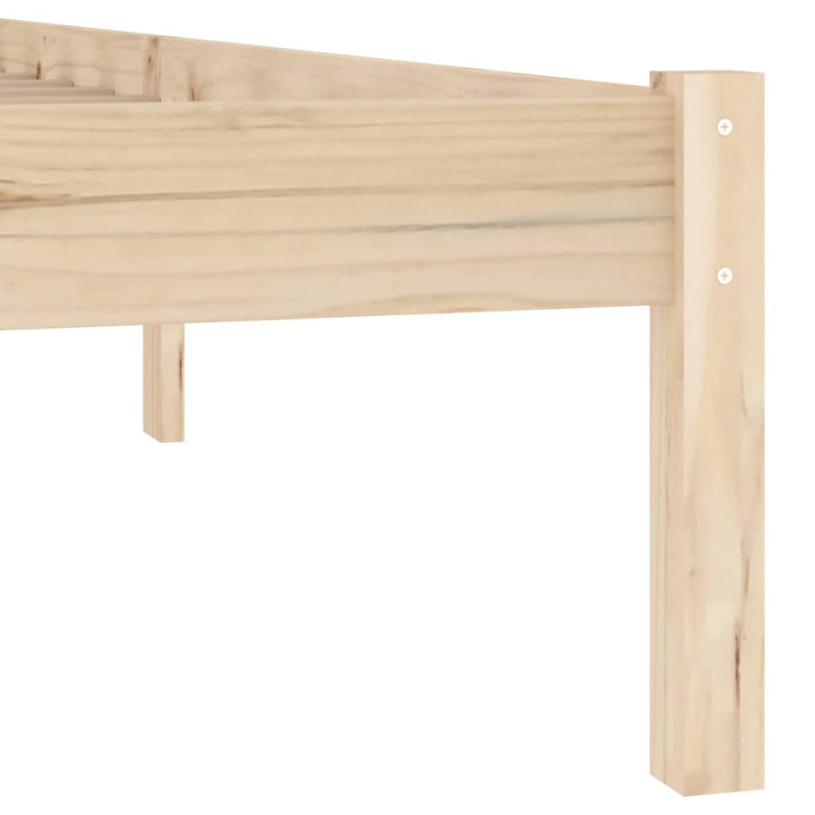 Bedframe zonder matras massief grenenhout 137x190 cm vol