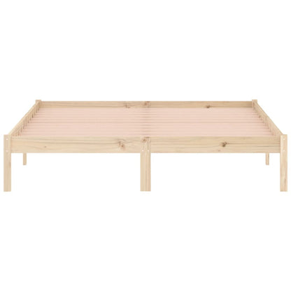 Bedframe zonder matras massief grenenhout 152x203 cm Queen
