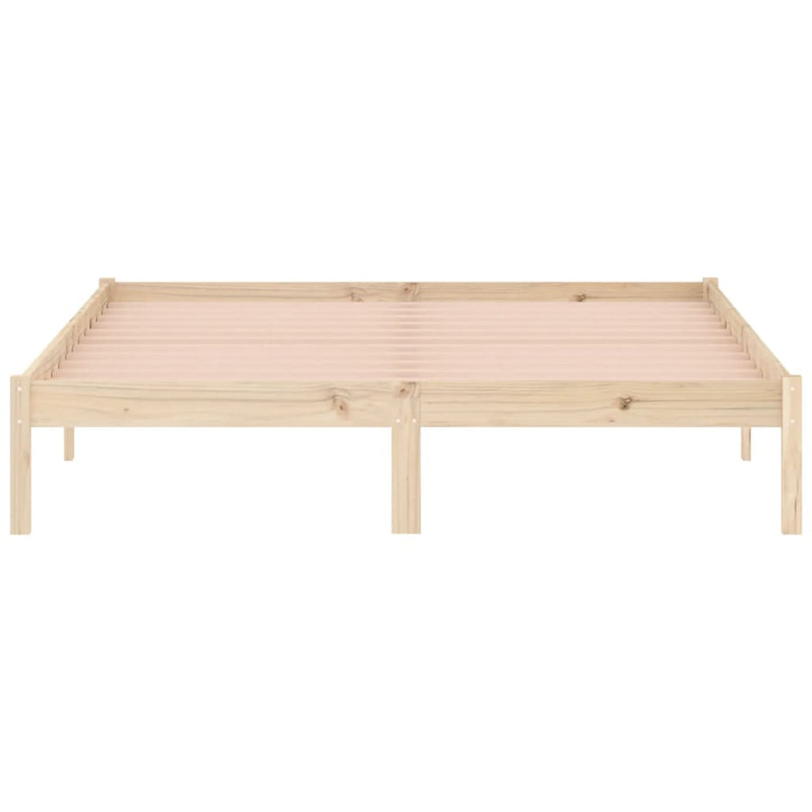 Bedframe zonder matras massief grenenhout 152x203 cm Queen