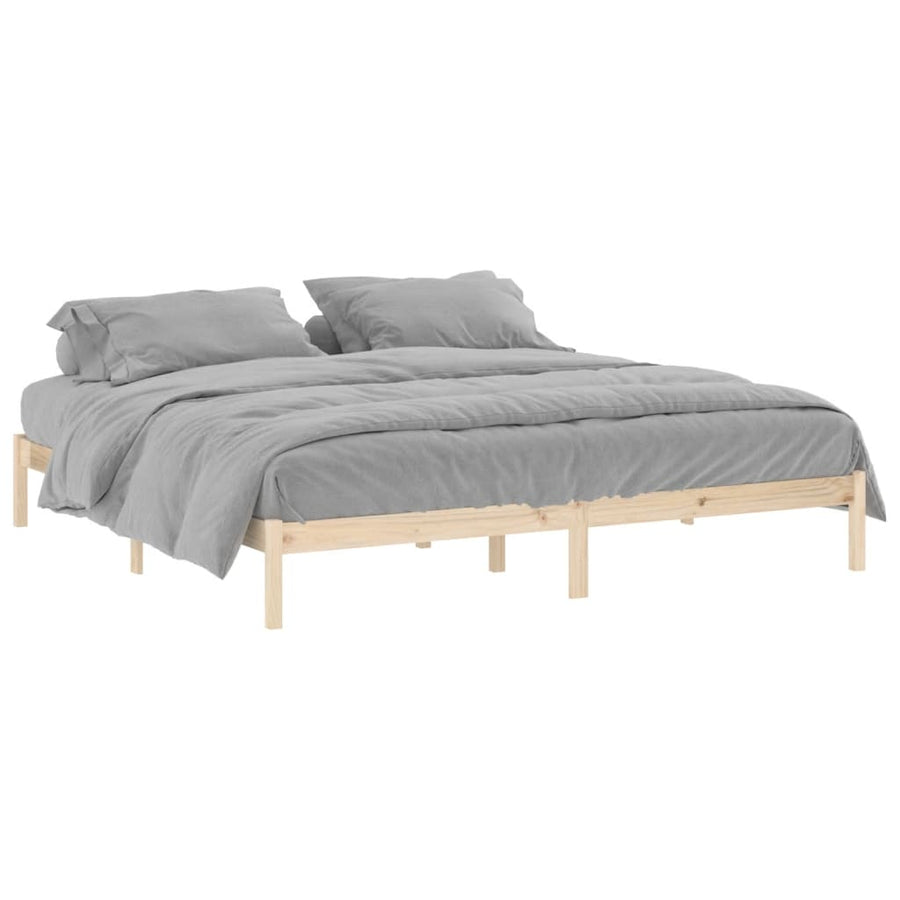 Bedframe zonder matras massief grenenhout 193x203 cm kingsize