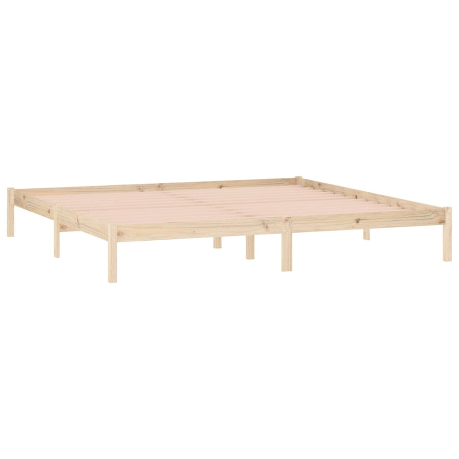 Bedframe zonder matras massief grenenhout 193x203 cm kingsize