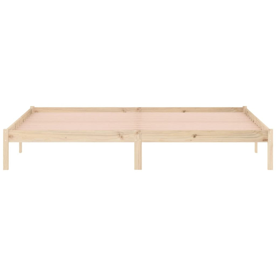 Bedframe zonder matras massief grenenhout 193x203 cm kingsize