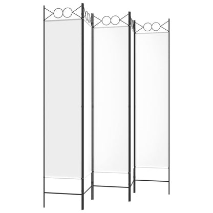 Kamerscherm Met 5 Panelen 200X200 Cm Stof Wit 200 x 200 cm