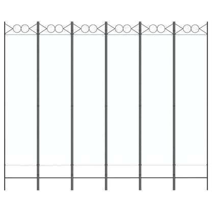 Kamerscherm Met 6 Panelen 240X200 Cm Stof Wit 1 240 x 200 cm