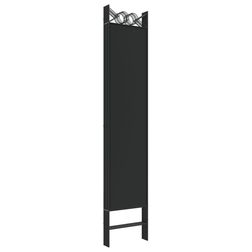 Kamerscherm Met 6 Panelen 240X200 Cm Stof Zwart