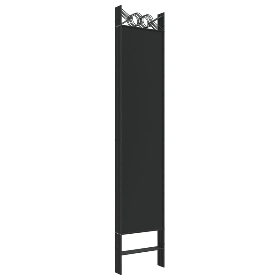 Kamerscherm Met 6 Panelen 240X200 Cm Stof Zwart