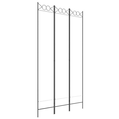 Kamerscherm Met 3 Panelen 120X220 Cm Stof Wit 120 x 220 cm
