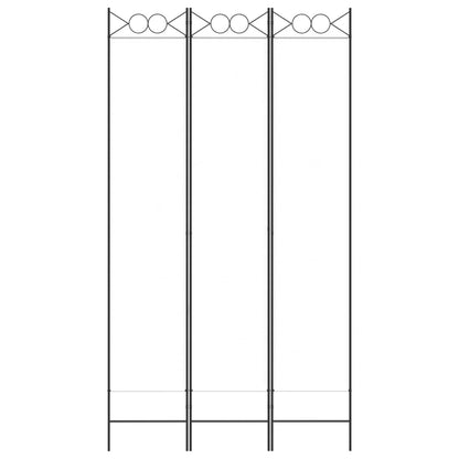 Kamerscherm Met 3 Panelen 120X220 Cm Stof Wit 120 x 220 cm
