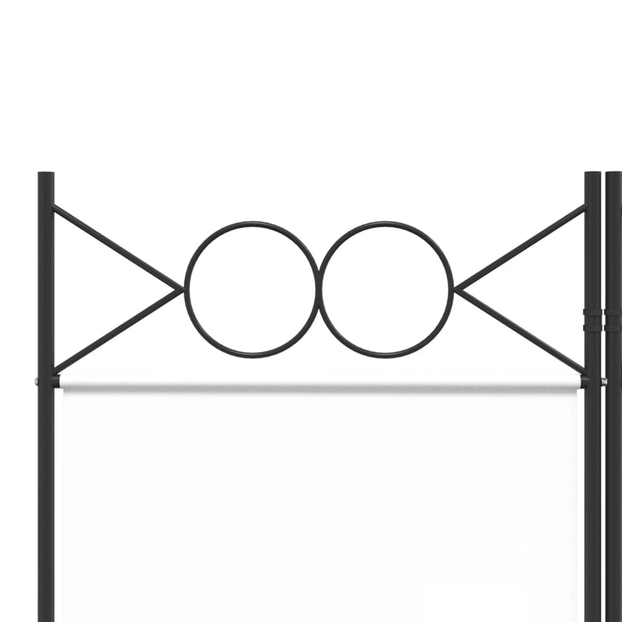 Kamerscherm Met 3 Panelen 120X220 Cm Stof Wit 120 x 220 cm