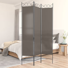 Kamerscherm met 3 panelen 120x220 cm stof antracietkleurig