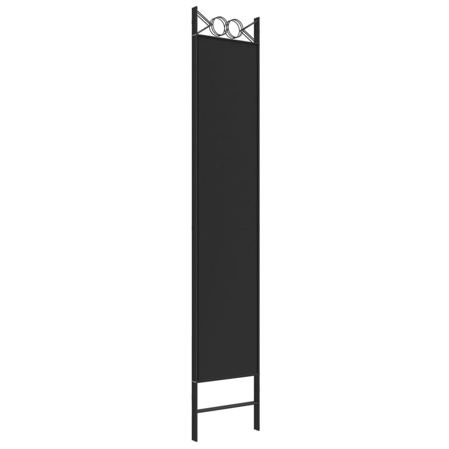 Kamerscherm met 3 panelen 120x220 cm stof zwart