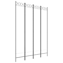 Kamerscherm Met 4 Panelen 160X220 Cm Stof Wit 160 x 220 cm