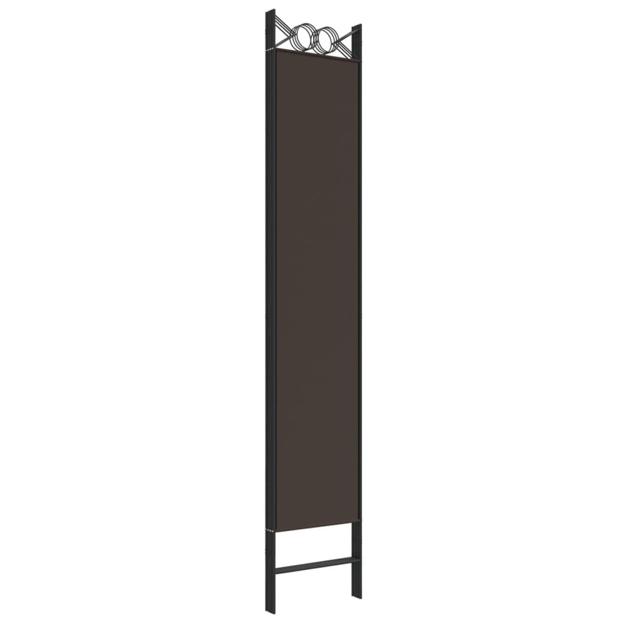 Kamerscherm met 4 panelen 160x220 cm stof bruin