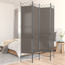 Kamerscherm met 4 panelen 160x220 cm stof antracietkleurig