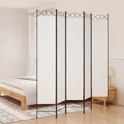 Kamerscherm 200x220 cm stof wit