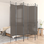 Room divider with 5 panels 300x200 cm fabric anthracite