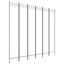 Kamerscherm Met 6 Panelen 240X220 Cm Stof Wit 1 240 x 220 cm