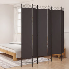 Kamerscherm Met 6 Panelen 300X220 Cm Stof Bruin 6