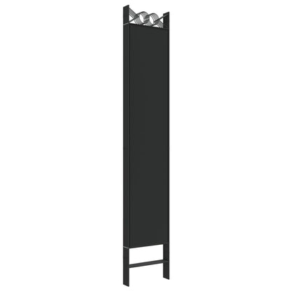 Kamerscherm met 6 panelen 240x220 cm stof zwart