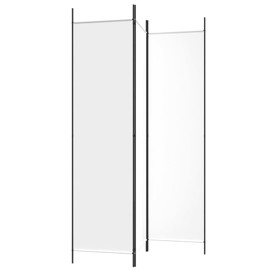 Kamerscherm Met 3 Panelen 150X200 Cm Stof Wit