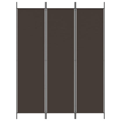 Kamerscherm Met 3 Panelen 150X200 Cm Stof Bruin