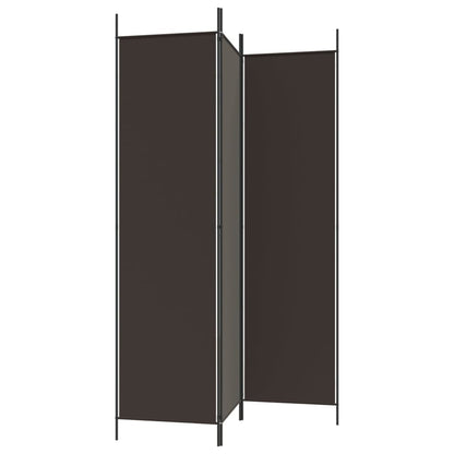 Kamerscherm Met 3 Panelen 150X200 Cm Stof Bruin