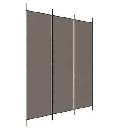 Kamerscherm Met 3 Panelen 150X200 Cm Stof Antracietkleurig