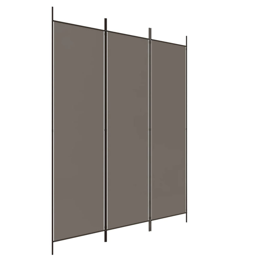 Kamerscherm Met 3 Panelen 150X200 Cm Stof Antracietkleurig