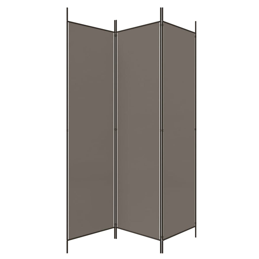 Kamerscherm Met 3 Panelen 150X200 Cm Stof Antracietkleurig